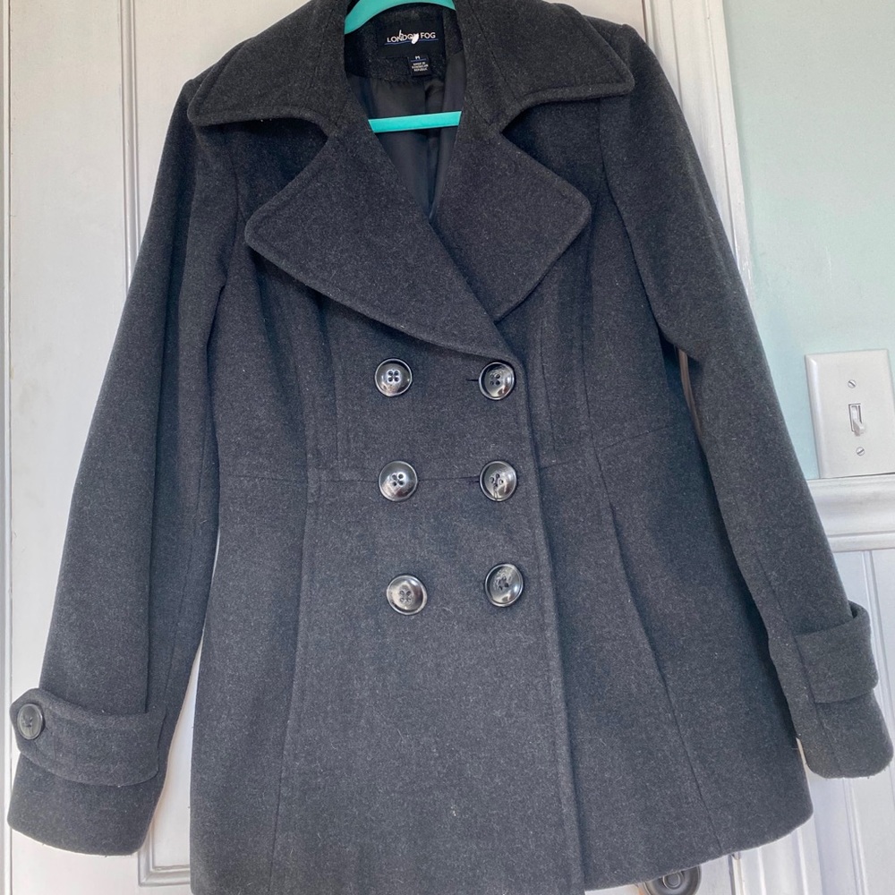 Double breasted London Fog peacoat